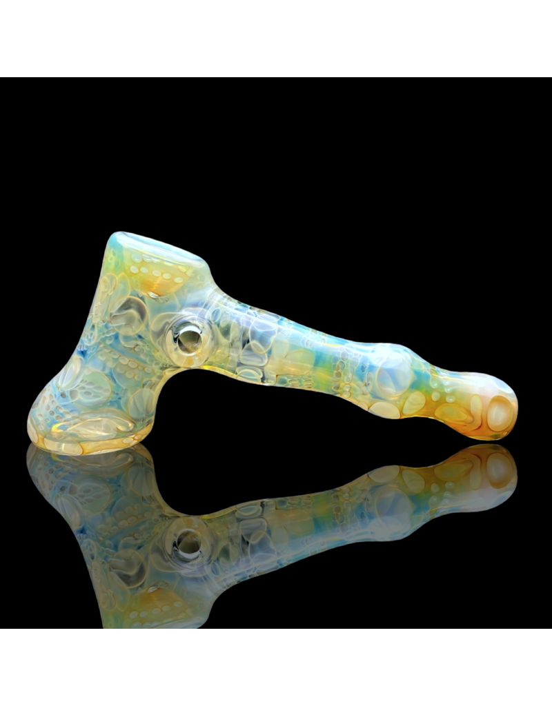 Snodgrass Family Glass SFG25 Jon G Silver Fume Skull Hammer