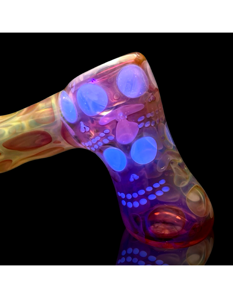 Snodgrass Family Glass SFG25 Jon G UV Gold Fume Skull Hammer