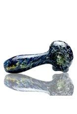 ISO Blue & White Frit Pipe Karmic Glassworks