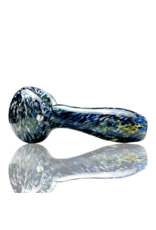 ISO Blue & White Frit Pipe Karmic Glassworks