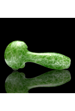 ISO Green & White Frit Pipe Karmic Glassworks