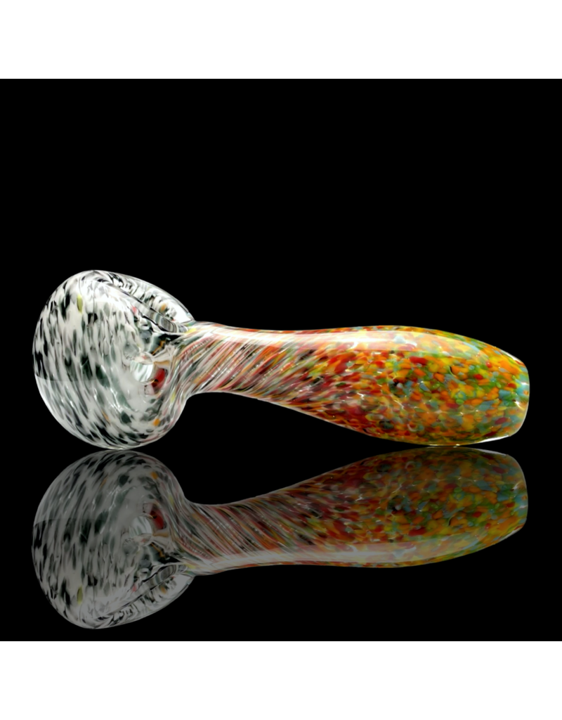 ISO Capped Confetti Frit Pipe Karmic Glassworks