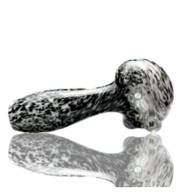 ISO Back & White Frit Pipe Karmic Glassworks