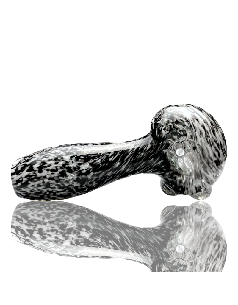 ISO Back & White Frit Pipe Karmic Glassworks