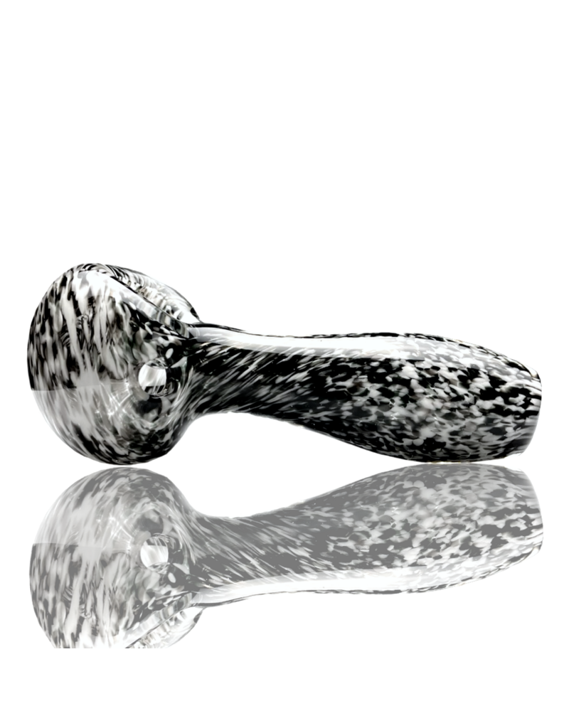 ISO Back & White Frit Pipe Karmic Glassworks