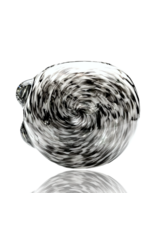 ISO Back & White Frit Pipe Karmic Glassworks