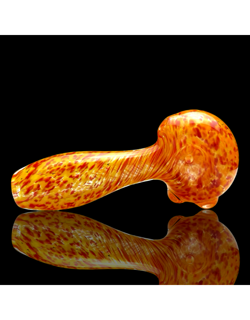 ISO Red & Orange Frit Pipe Karmic Glassworks