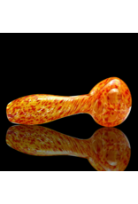 ISO Red & Orange Frit Pipe Karmic Glassworks