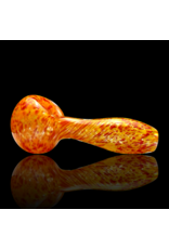 ISO Red & Orange Frit Pipe Karmic Glassworks