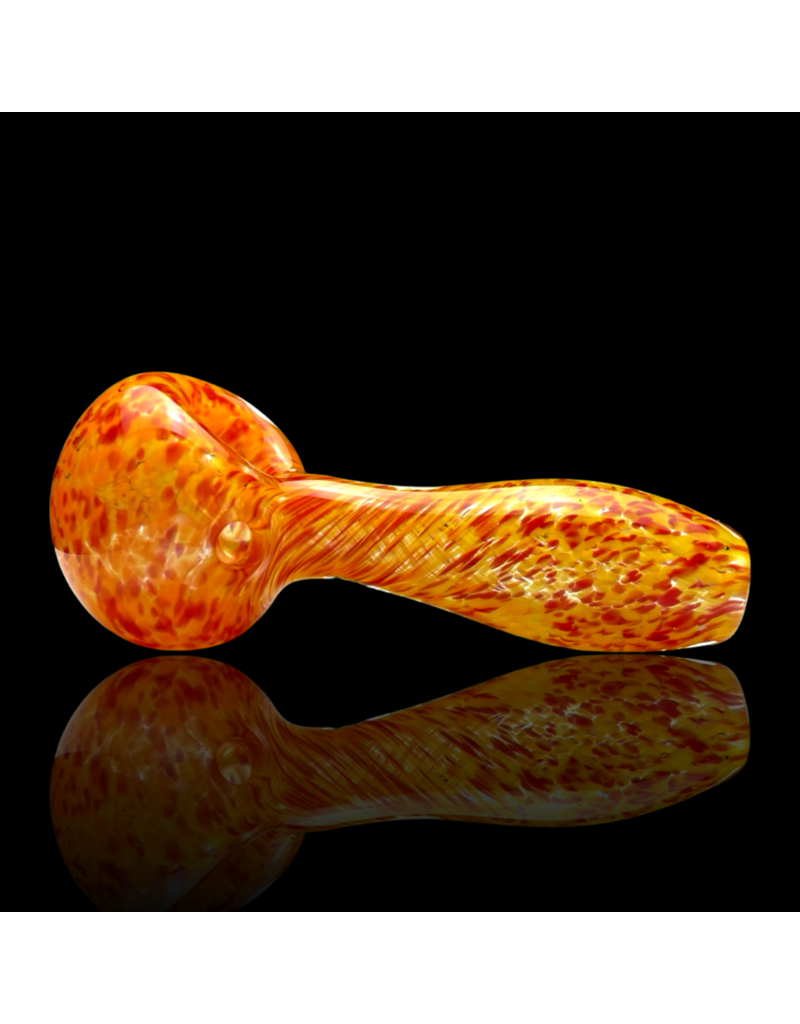 ISO Red & Orange Frit Pipe Karmic Glassworks