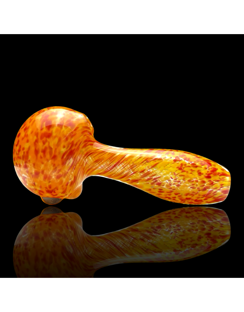 ISO Red & Orange Frit Pipe Karmic Glassworks