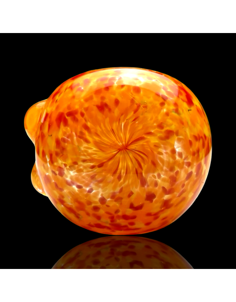 ISO Red & Orange Frit Pipe Karmic Glassworks