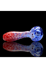 ISO Red White & Blue Frit Pipe Karmic Glassworks