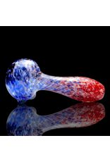 ISO Red White & Blue Frit Pipe Karmic Glassworks