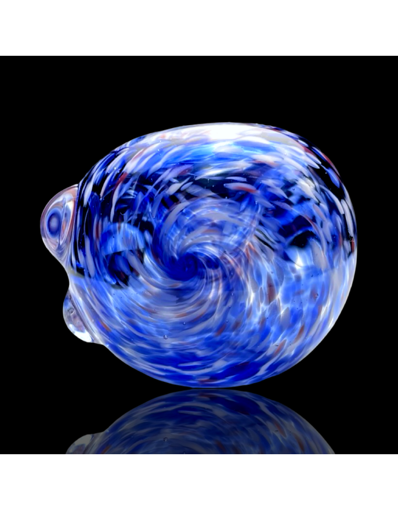 ISO Red White & Blue Frit Pipe Karmic Glassworks