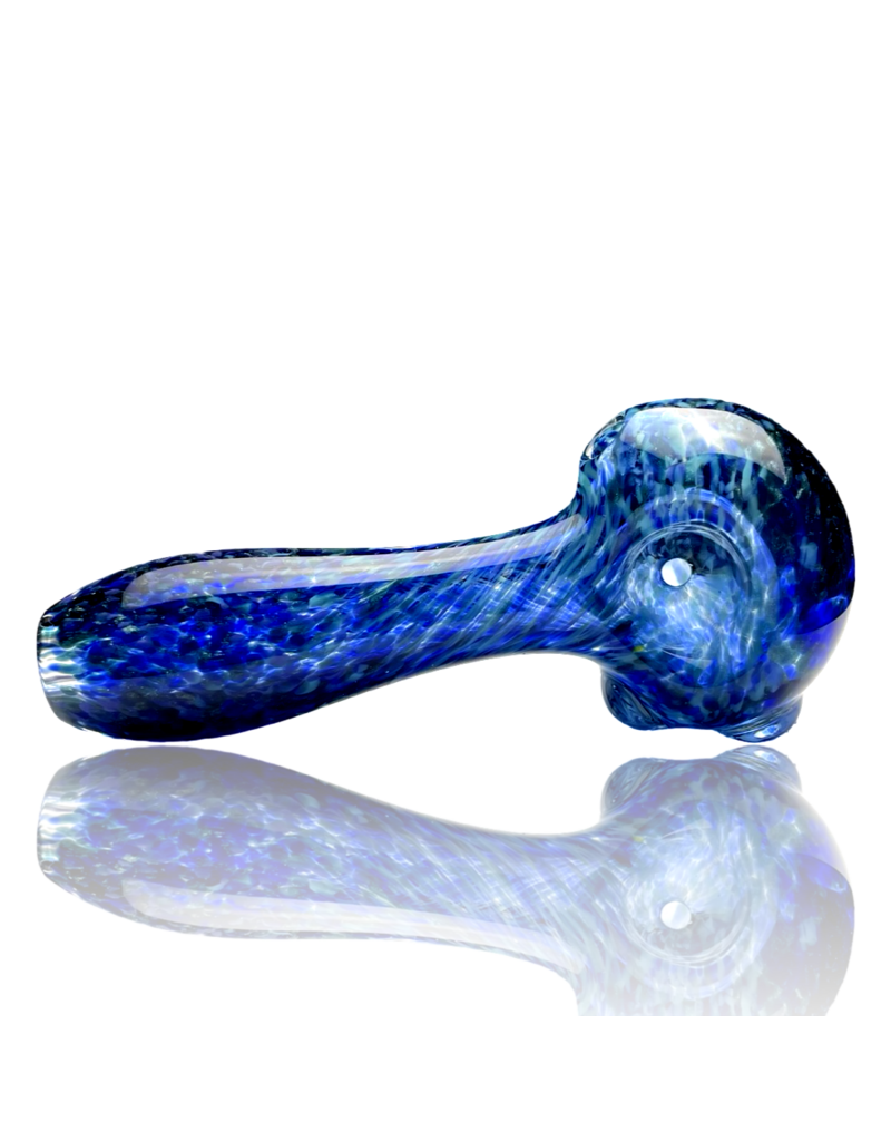 ISO Dark Blue Frit Pipe Karmic Glassworks