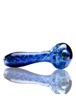 ISO Dark Blue Frit Pipe Karmic Glassworks