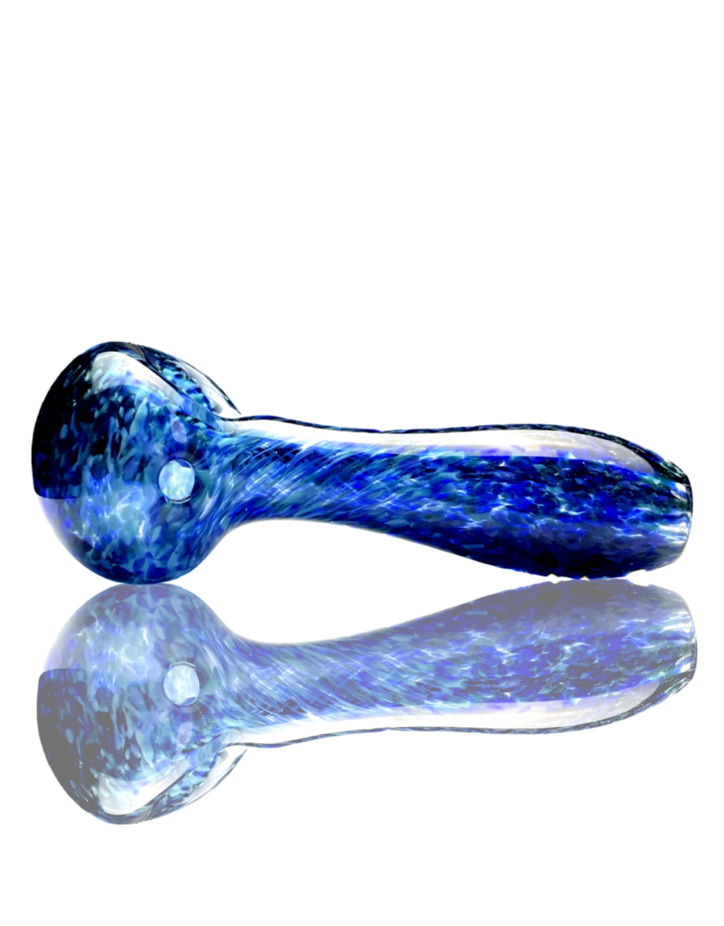 ISO Dark Blue Frit Pipe Karmic Glassworks