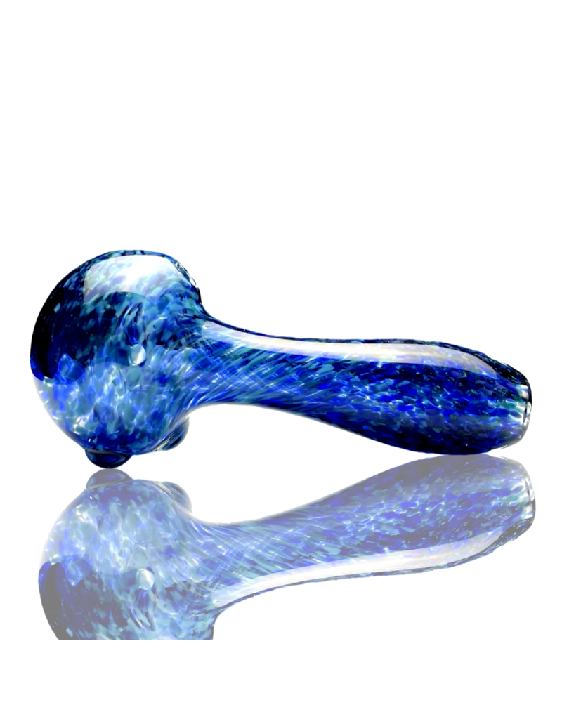 ISO Dark Blue Frit Pipe Karmic Glassworks