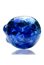 ISO Dark Blue Frit Pipe Karmic Glassworks