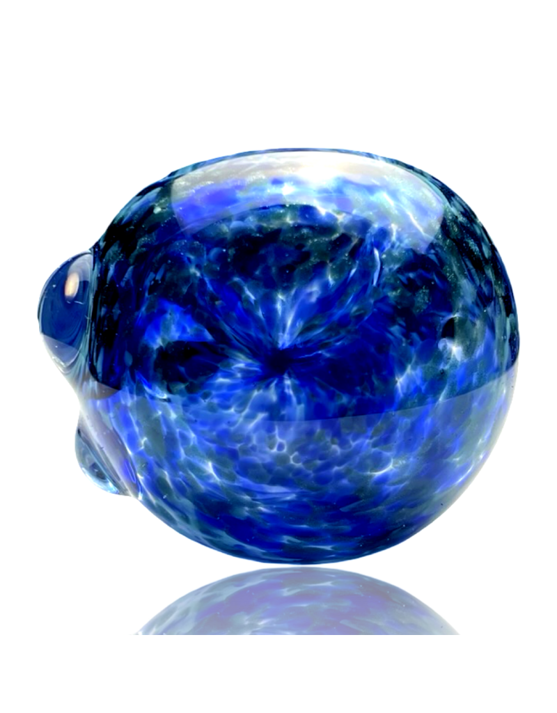 ISO Dark Blue Frit Pipe Karmic Glassworks