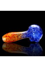 ISO Blue & Orange Frit Pipe Karmic Glassworks