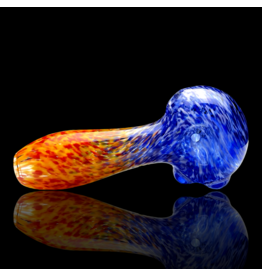 ISO Blue & Orange Frit Pipe Karmic Glassworks