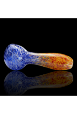 ISO Blue & Orange Frit Pipe Karmic Glassworks