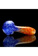 ISO Blue & Orange Frit Pipe Karmic Glassworks