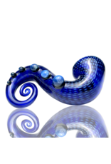 Firekist Glass Blue & Fume Snakeskin Curl Lock w/ Accents Firekist
