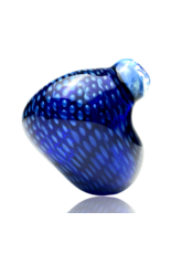 Firekist Glass Blue & Fume Snakeskin Curl Lock w/ Accents Firekist