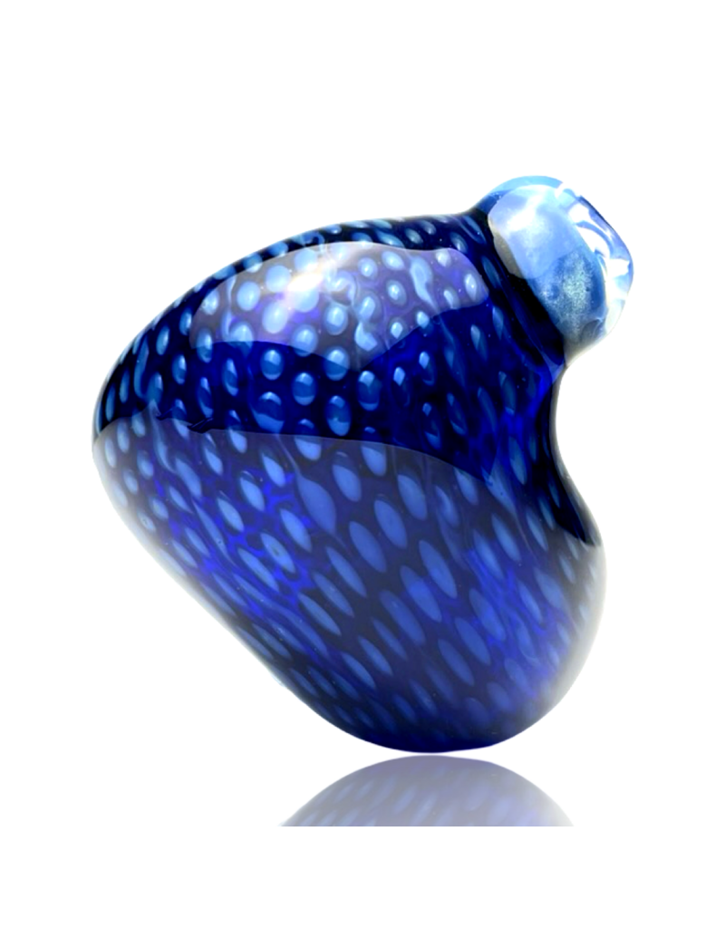 Firekist Glass Blue & Fume Snakeskin Curl Lock w/ Accents Firekist