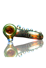 Firekist Glass Amber & Fume Snakeskin Curl Lock w/ Accents Firekist