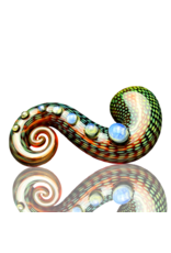 Firekist Glass Amber & Fume Snakeskin Curl Lock w/ Accents Firekist