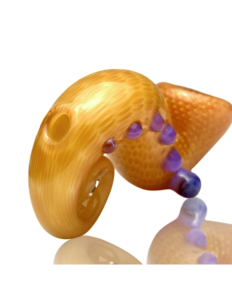 Firekist Glass Cream & Fume Snakeskin Curl Lock w/ Accents Firekist