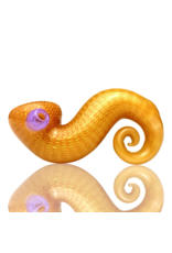 Firekist Glass Cream & Fume Snakeskin Curl Lock w/ Accents Firekist