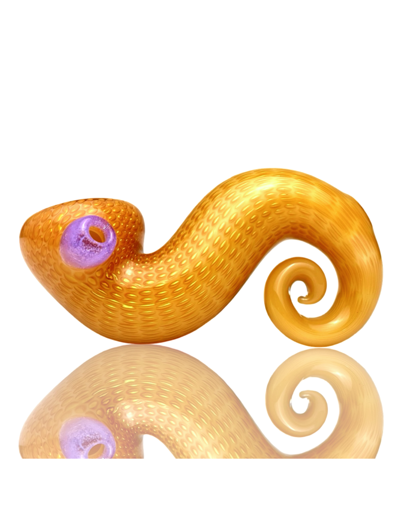 Firekist Glass Cream & Fume Snakeskin Curl Lock w/ Accents Firekist