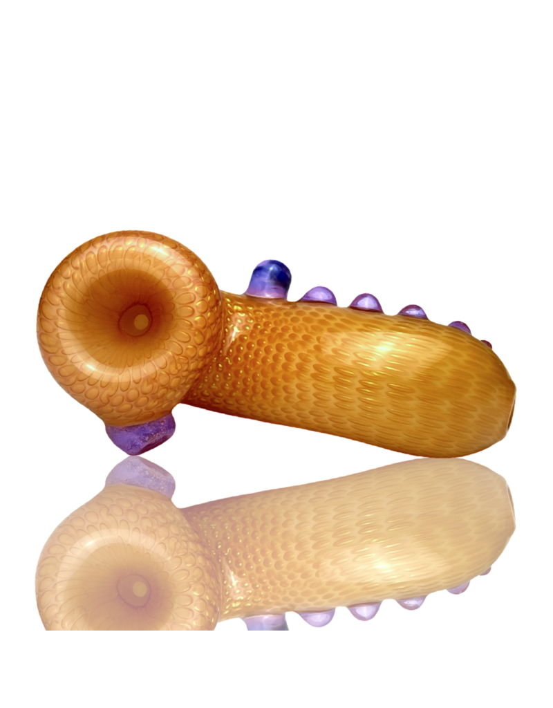 Firekist Glass Cream & Fume Snakeskin Curl Lock w/ Accents Firekist