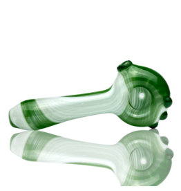 Green & White Color Stripes Pipe Kristi Conant