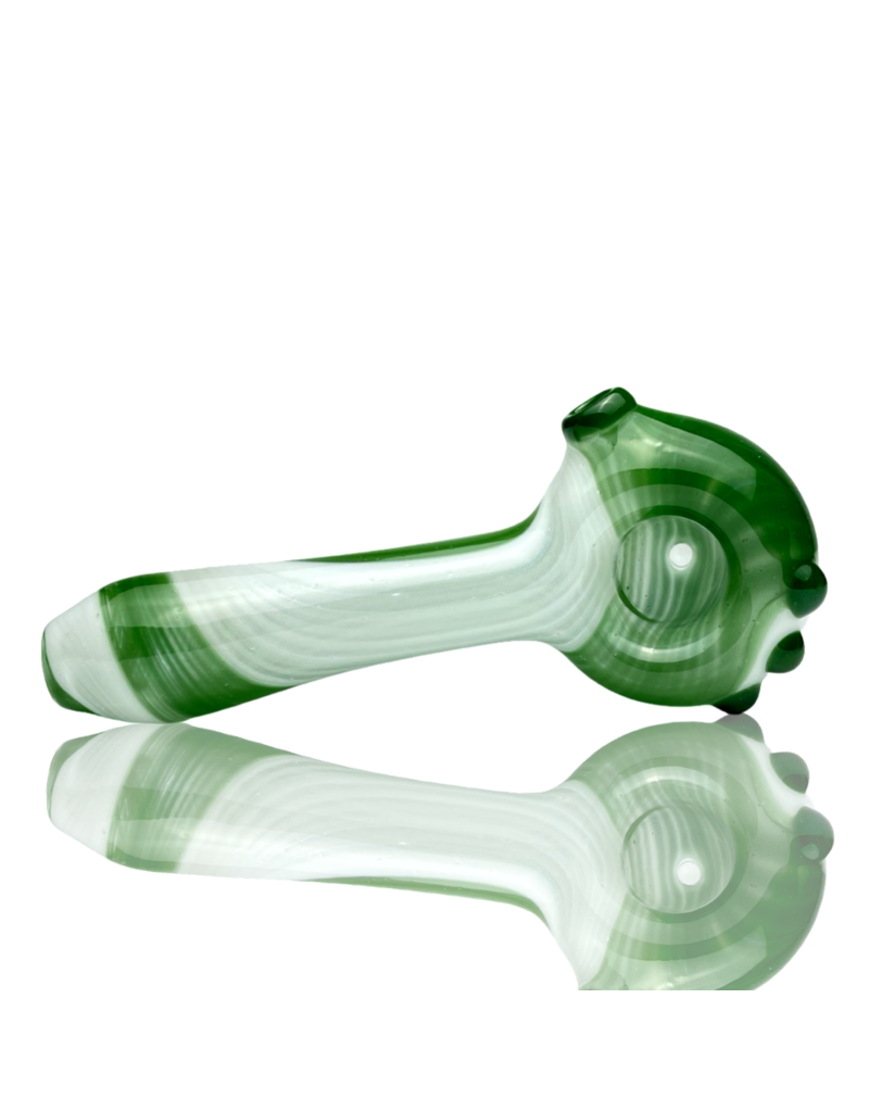Green & White Color Stripes Pipe Kristi Conant
