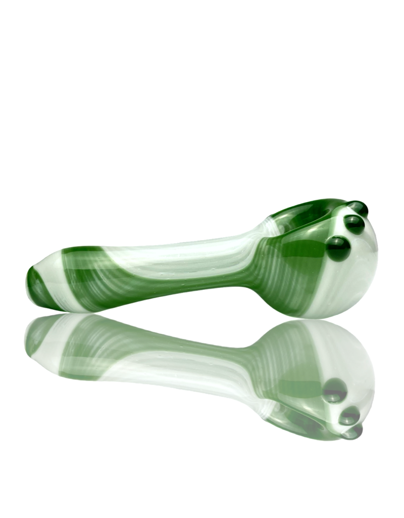 Green & White Color Stripes Pipe Kristi Conant