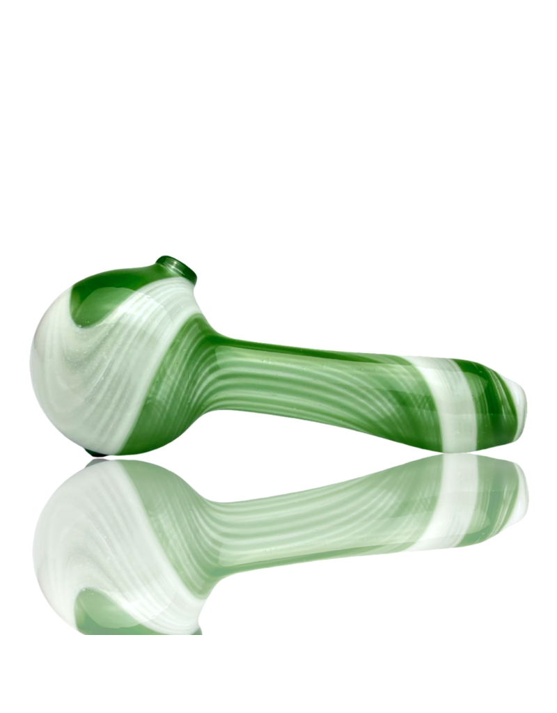 Green & White Color Stripes Pipe Kristi Conant