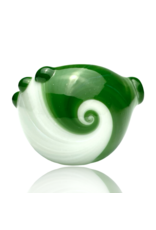 Green & White Color Stripes Pipe Kristi Conant