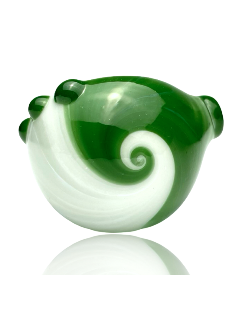 Green & White Color Stripes Pipe Kristi Conant