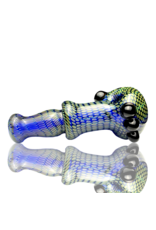 Firekist Glass LG Fume on Cobalt Snakeskin Pipe Firekist