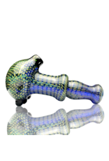 Firekist Glass LG Fume on Cobalt Snakeskin Pipe Firekist