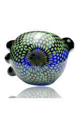 Firekist Glass LG Fume on Cobalt Snakeskin Pipe Firekist