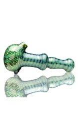 Firekist Glass LG Green & Fume Snakeskin Pipe Firekist