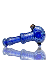 Firekist Glass LG Blue & Fume Snakeskin Pipe Firekist