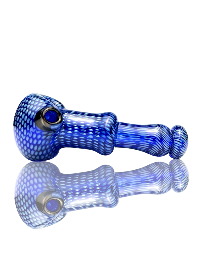 Firekist Glass LG Blue & Fume Snakeskin Pipe Firekist